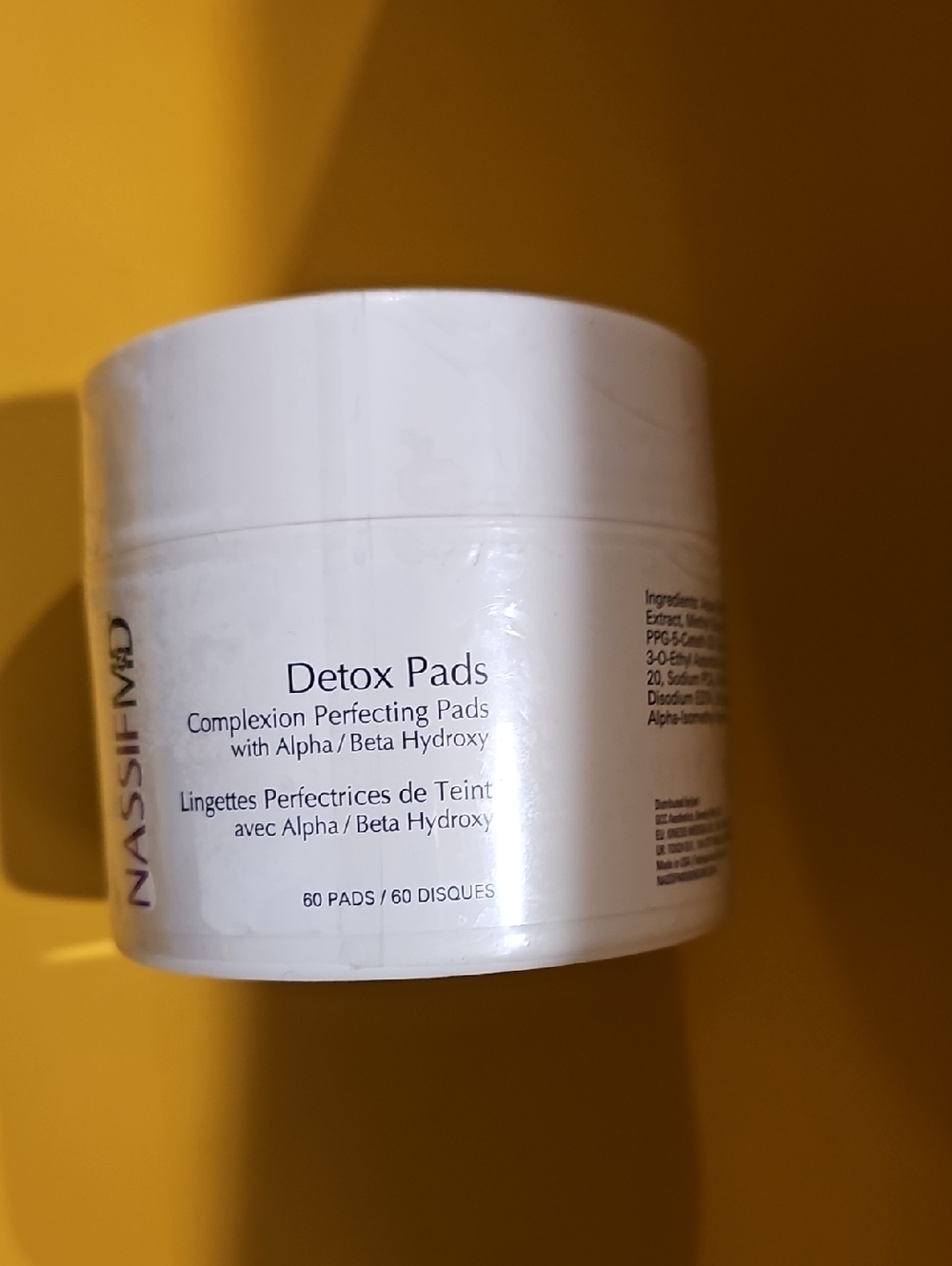 Nassif MD Detox Pads - White Container